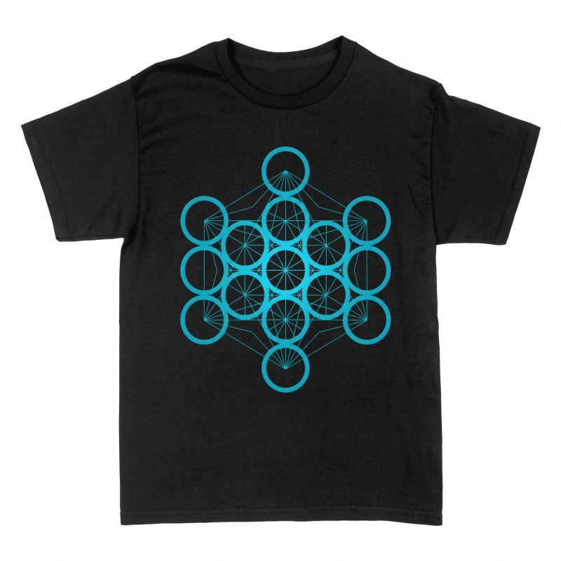 Camisetas: Cubo de Metatr&oacute;n Geometr&iacute;a Sagrada