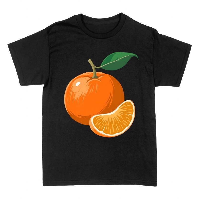 Camisetas: Naranja fresca con gajo