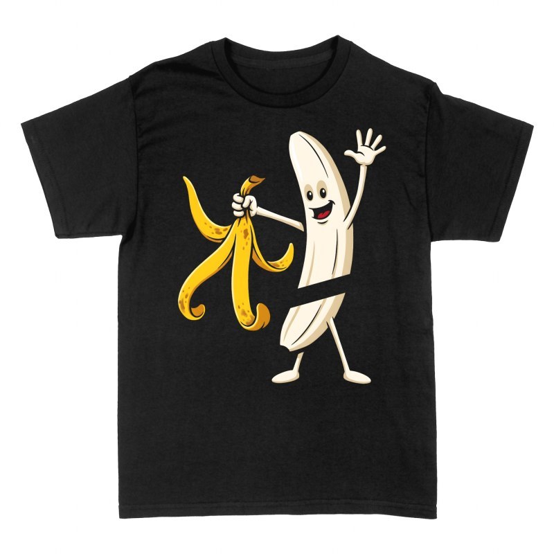 Camisetas: Pl&aacute;tano pelado censurado