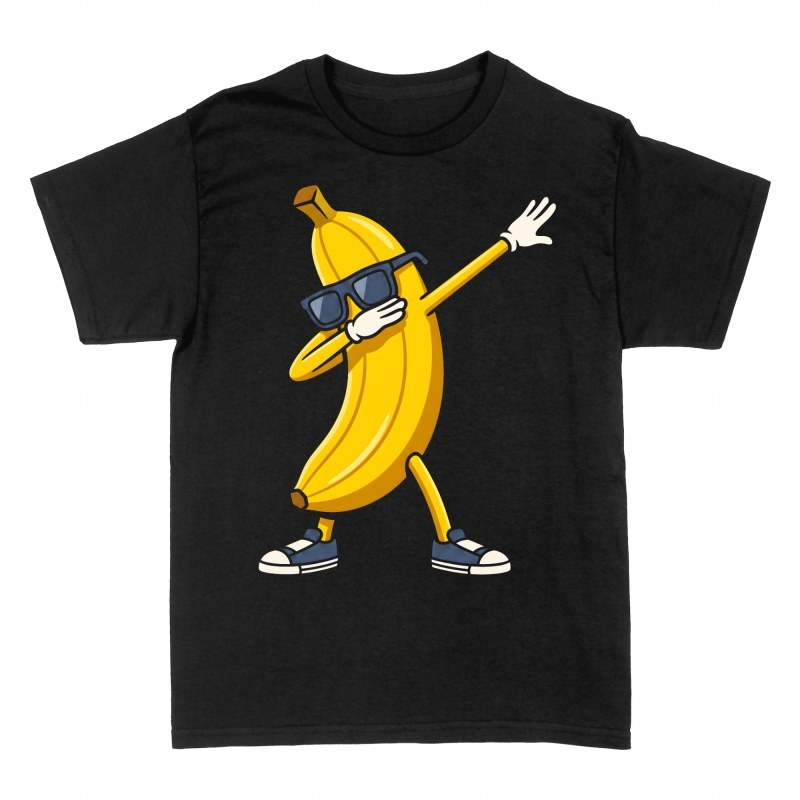 Camisetas: Pl&aacute;tano con gafas haciendo dab