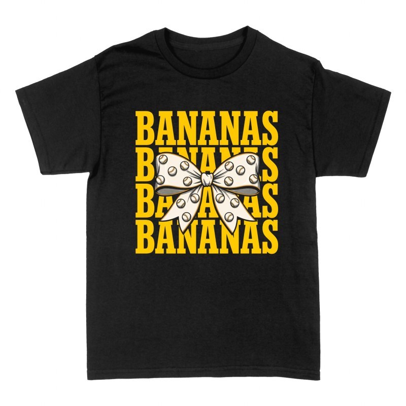 Camisetas: Lazo de b&eacute;isbol Bananas