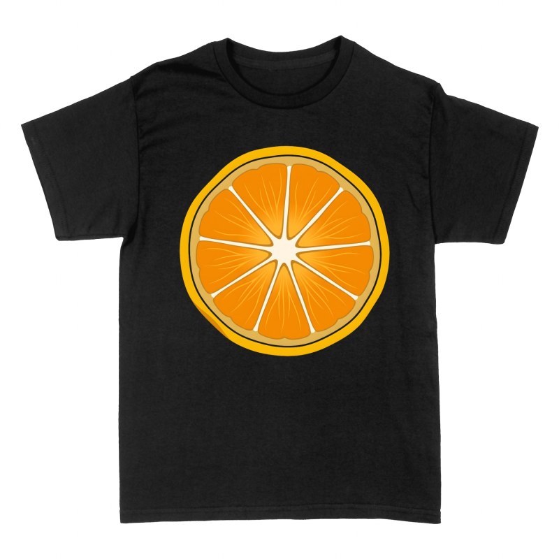 Camisetas: Rodaja de naranja c&iacute;trica