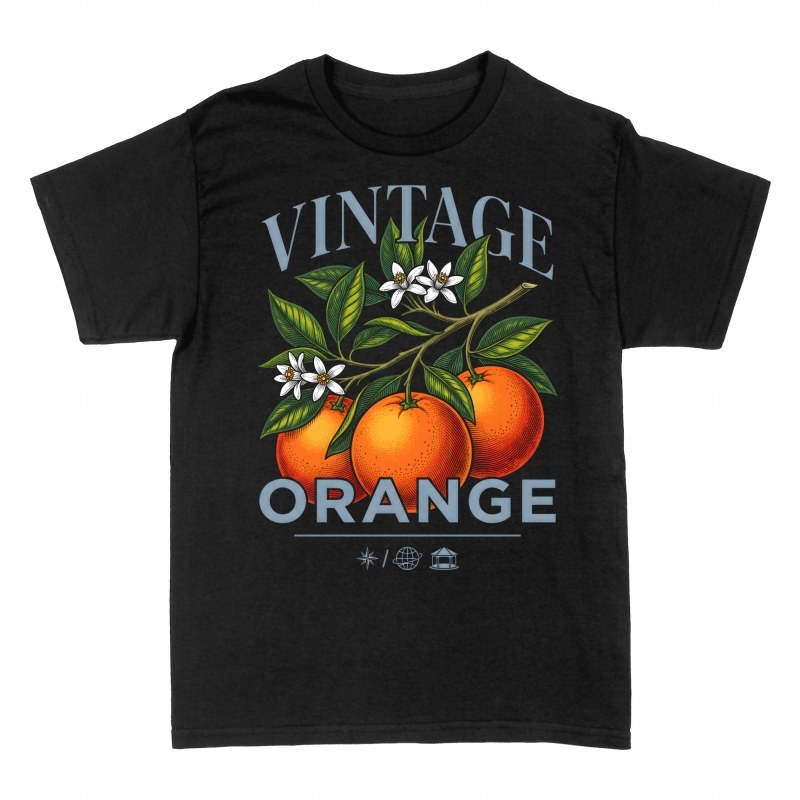 Camisetas: Naranjas e bot&aacute;nica retro