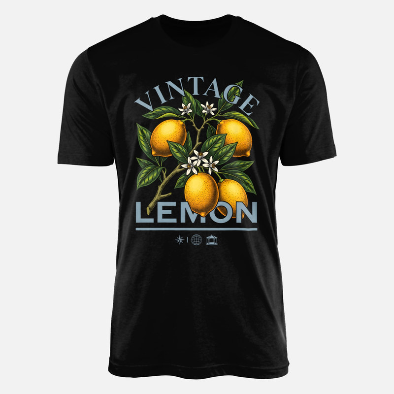 Camisetas: Limonero bot&aacute;nico vintage