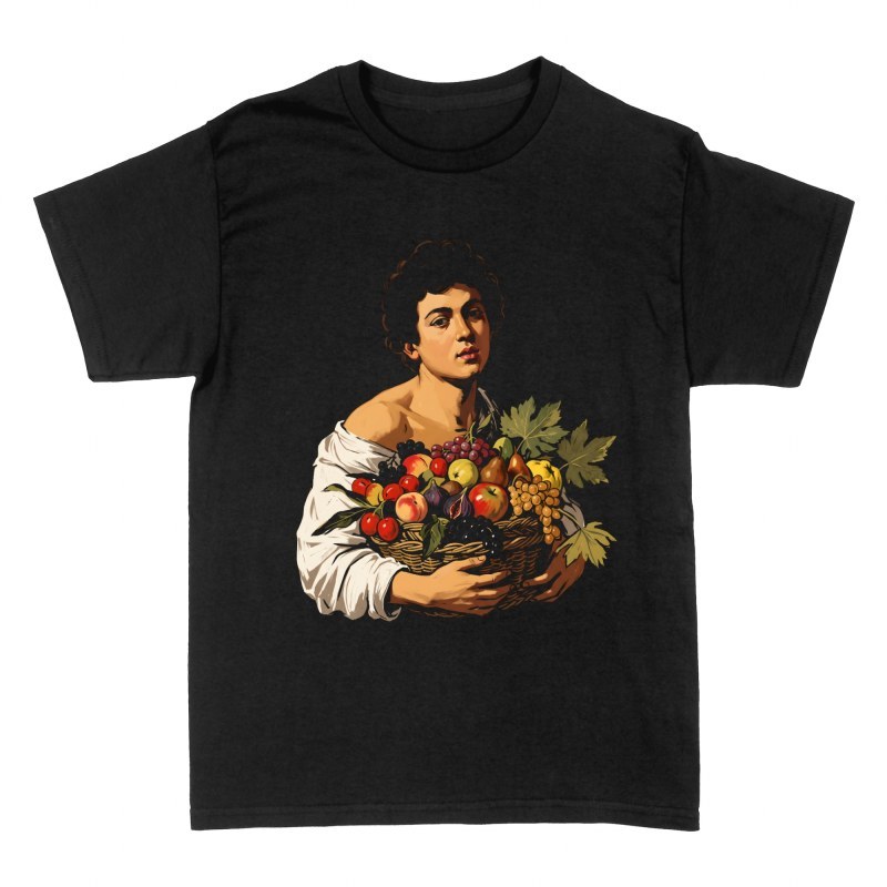 Camisetas: Chico con cesto de frutas Caravaggio