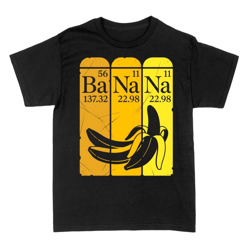Camisetas: Banana tabla peri&oacute;dica Ba Na Na