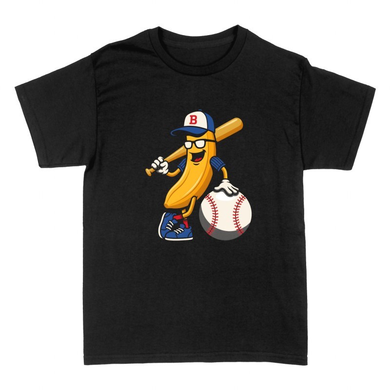 Camisetas: Pl&aacute;tano jugador de b&eacute;isbol