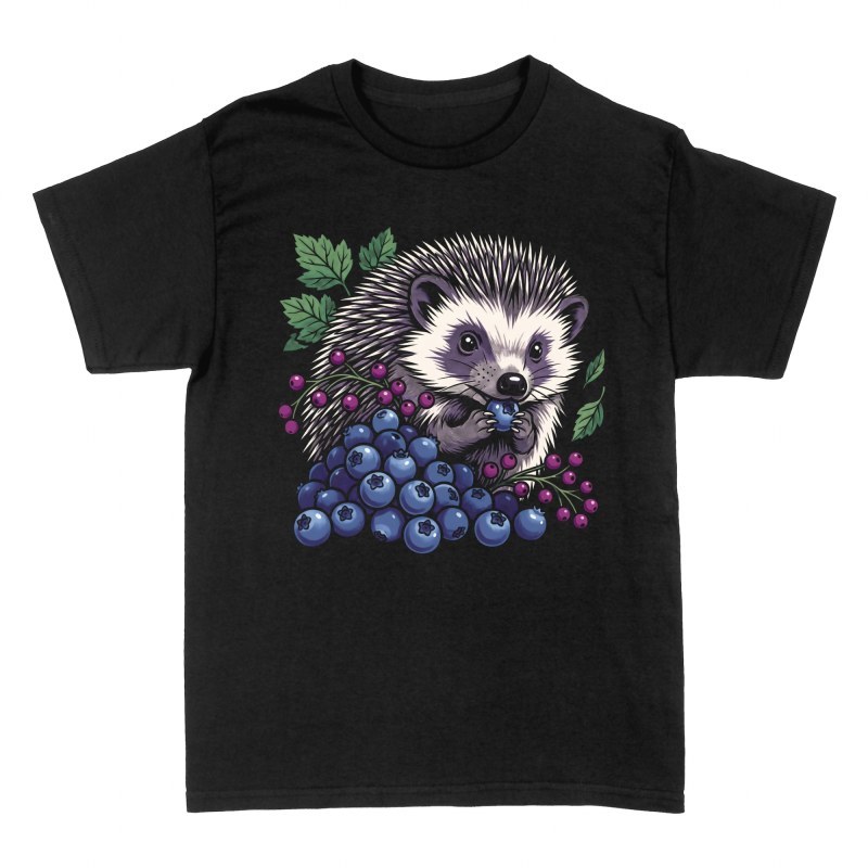 Camisetas: Erizo comiendo ar&aacute;ndanos