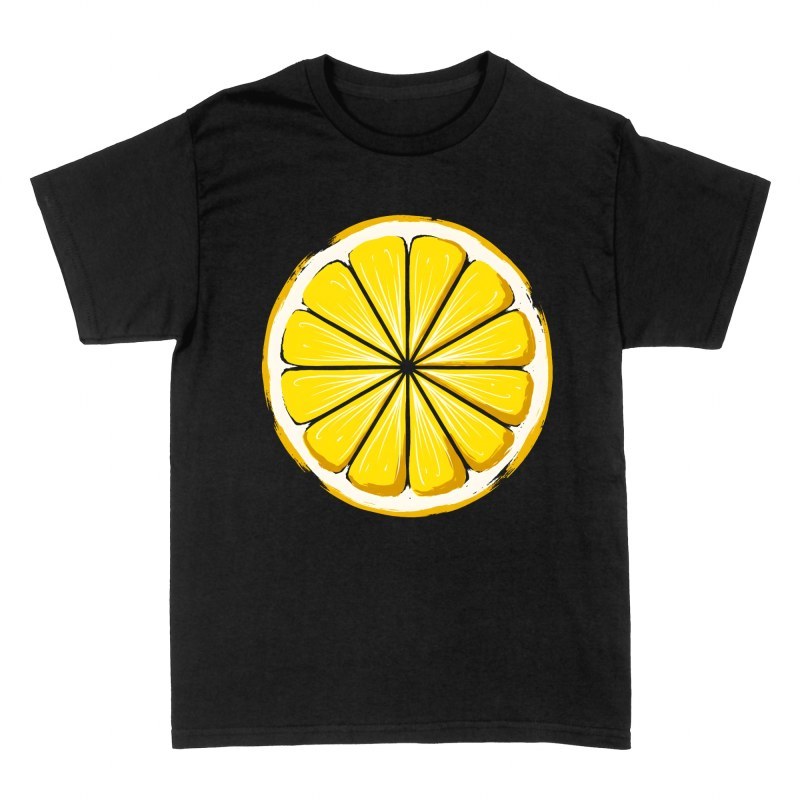 Camisetas: Rodaja de lim&oacute;n art&iacute;stico