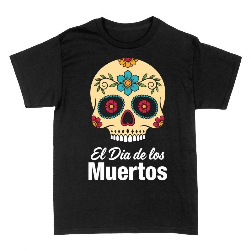 Camisetas: El D&iacute;a de los Muertos calavera