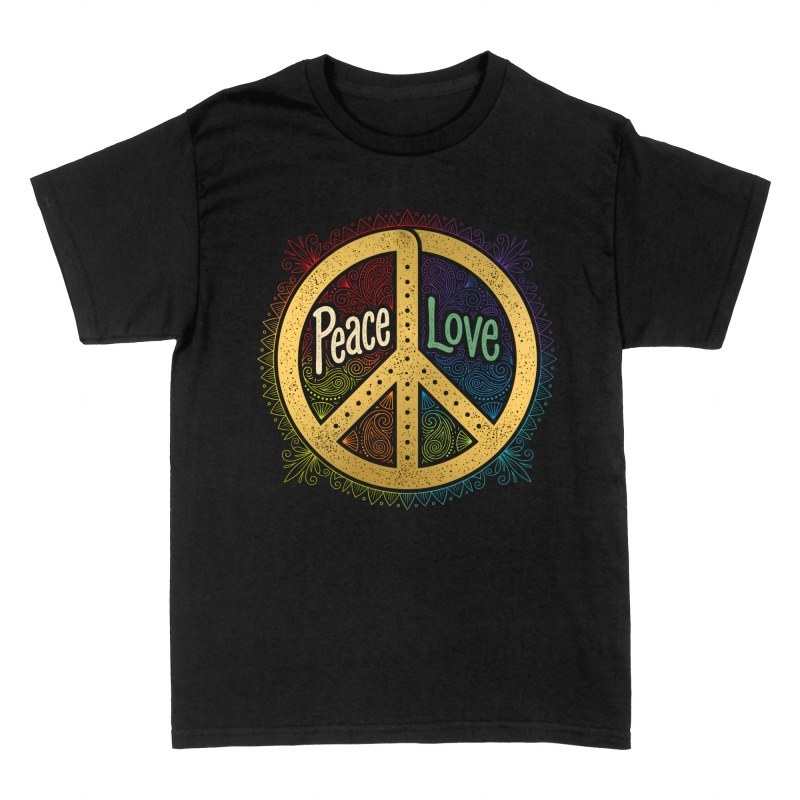 Camisetas: S&iacute;mbolo de paz y amor psicod&eacute;lico