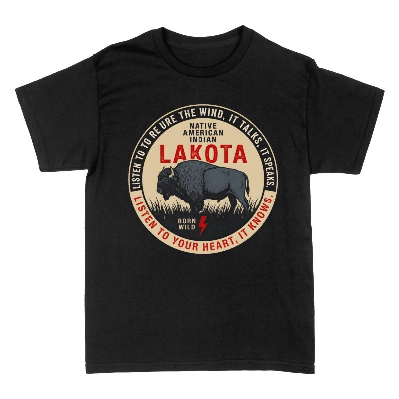 Camisetas: Bisonte nativo americano lakota salvaje