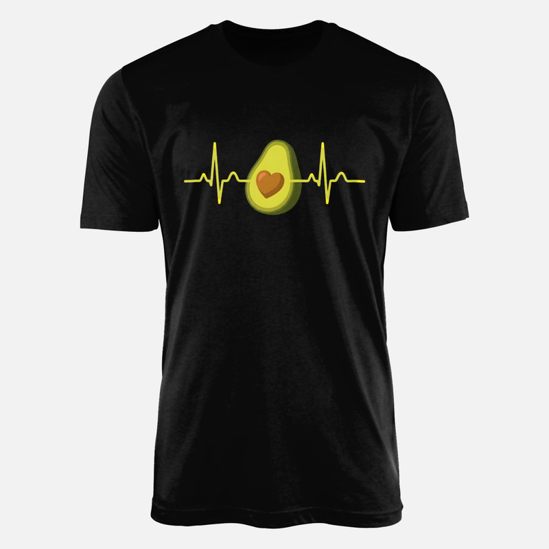 Camisetas: Aguacate con latido de coraz&oacute;n