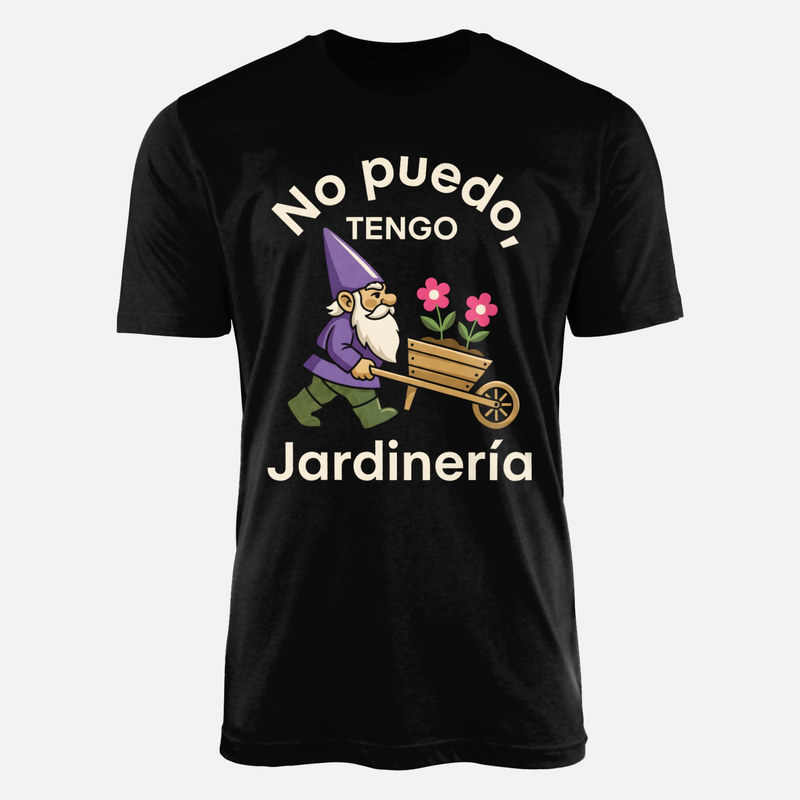 Camisetas: No puedo tengo jardiner&iacute;a con gnomo
