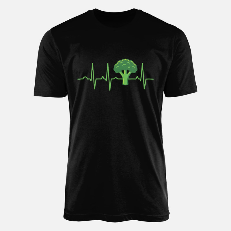 Camisetas: Br&oacute;coli con latido de electrocardiograma