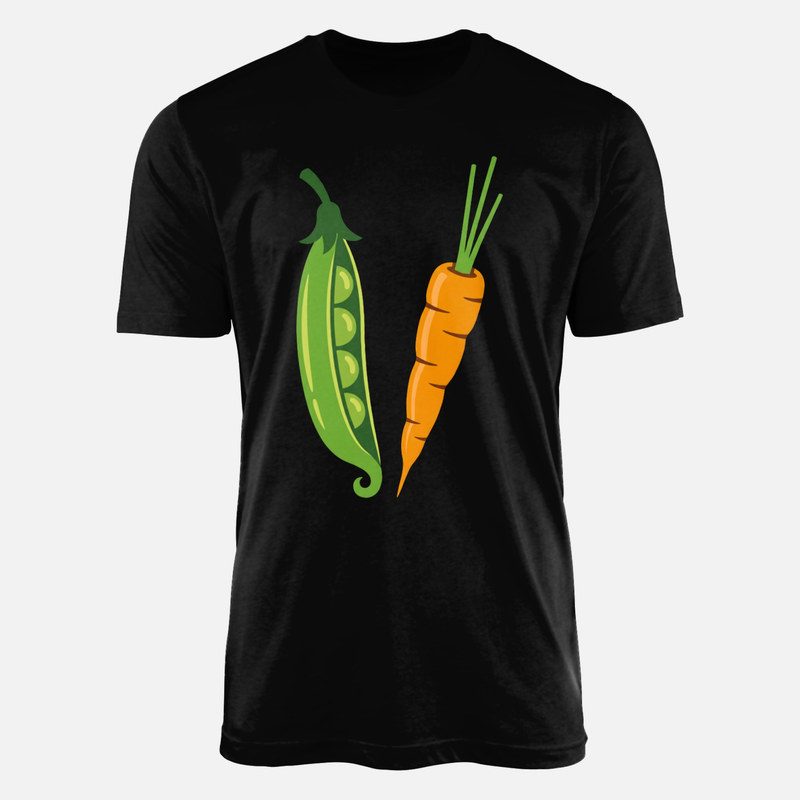 Camisetas: Guisantes y zanahoria