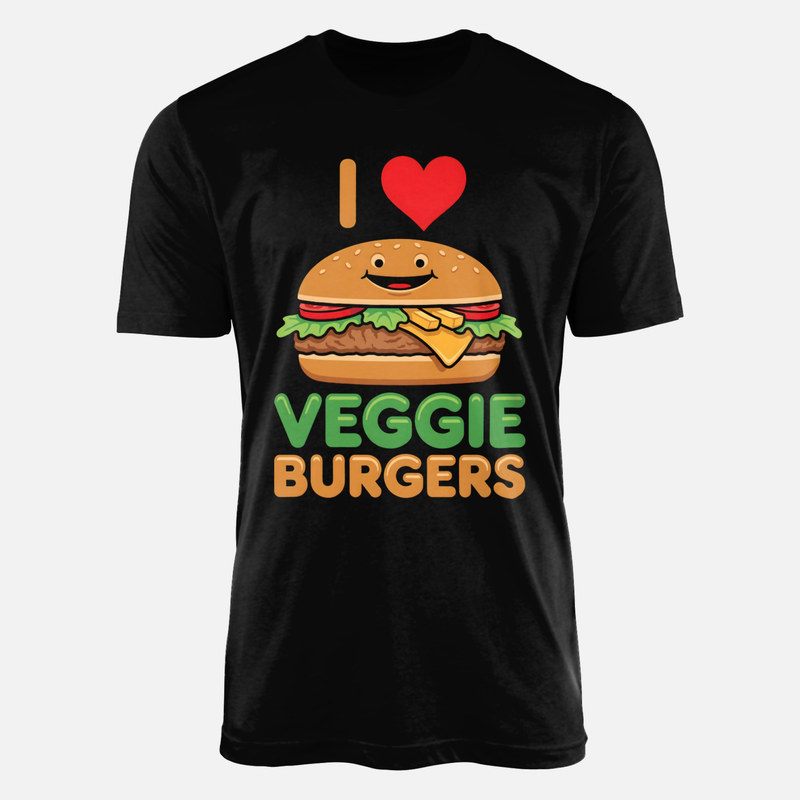 Camisetas: Amo las hamburguesas vegetarianas