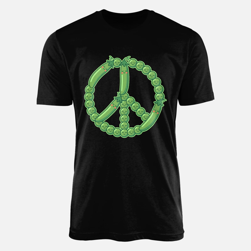 Camisetas: S&iacute;mbolo de la paz con guisantes kawaii