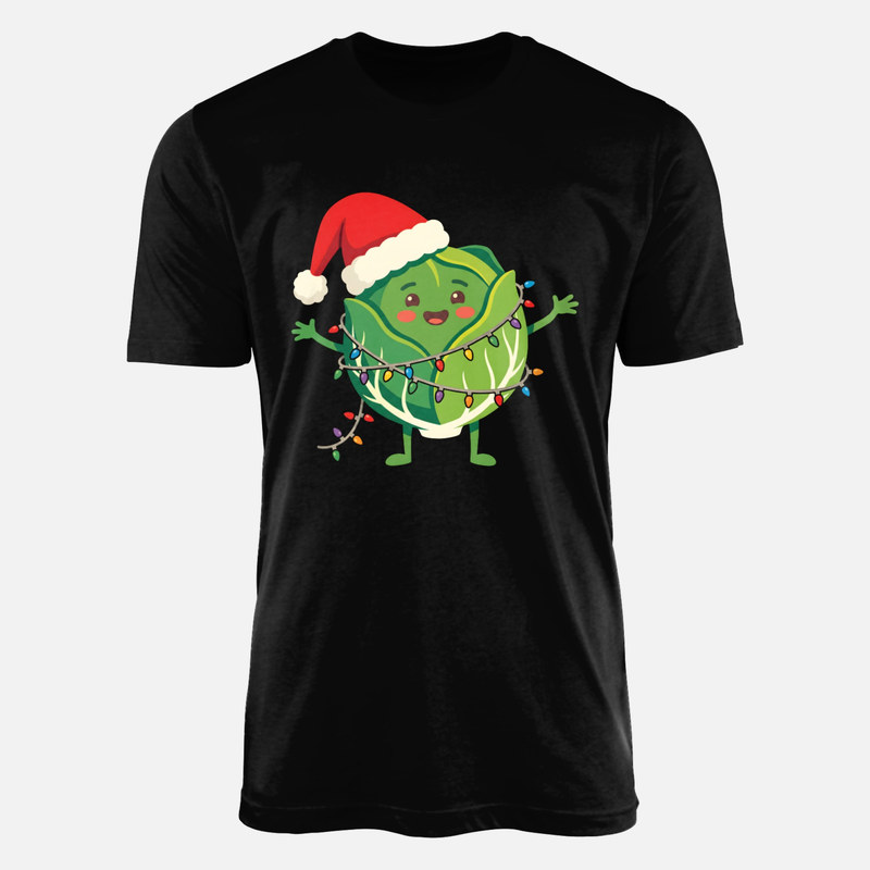 Camisetas: Col de Bruselas navide&ntilde;a con luces