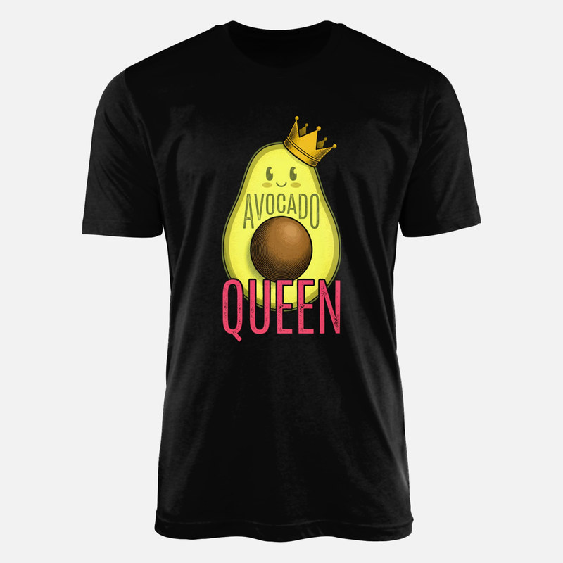 Camisetas: Aguacate reina con corona