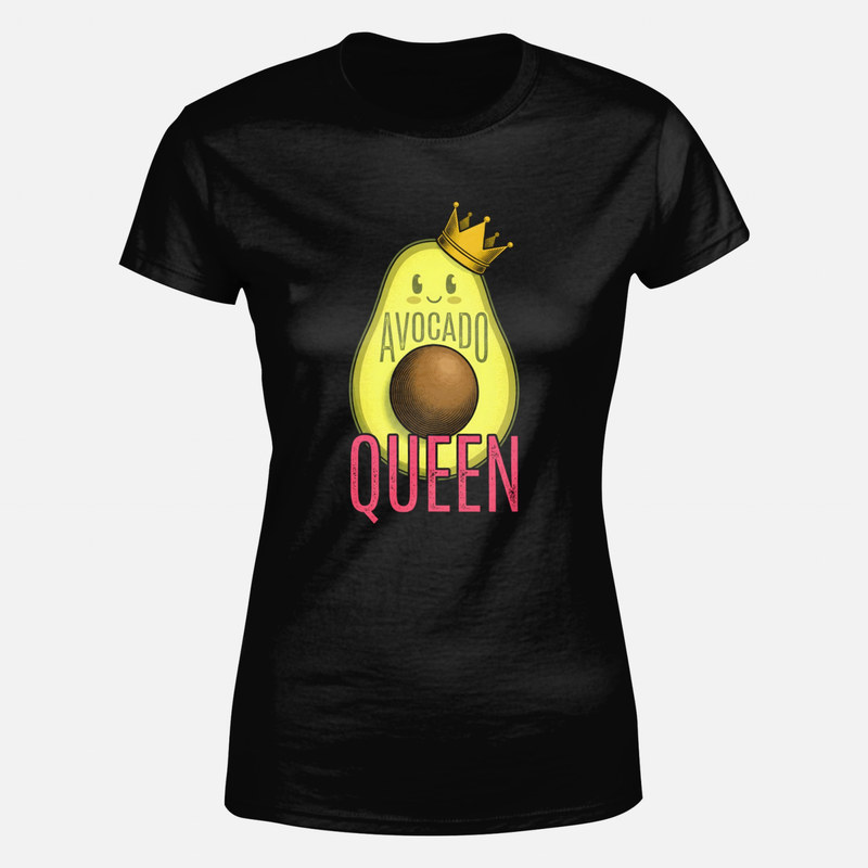 Camisetas: Aguacate reina con corona