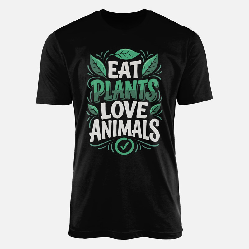 Camisetas: Come plantas y ama a los animales