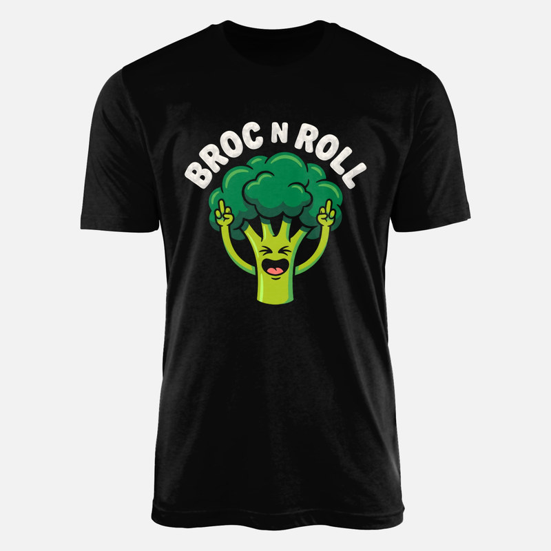 Camisetas: Br&oacute;coli rockero Broc N Roll