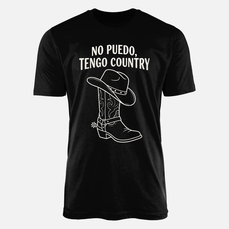 Camisetas: No puedo, tengo country bota y sombrero