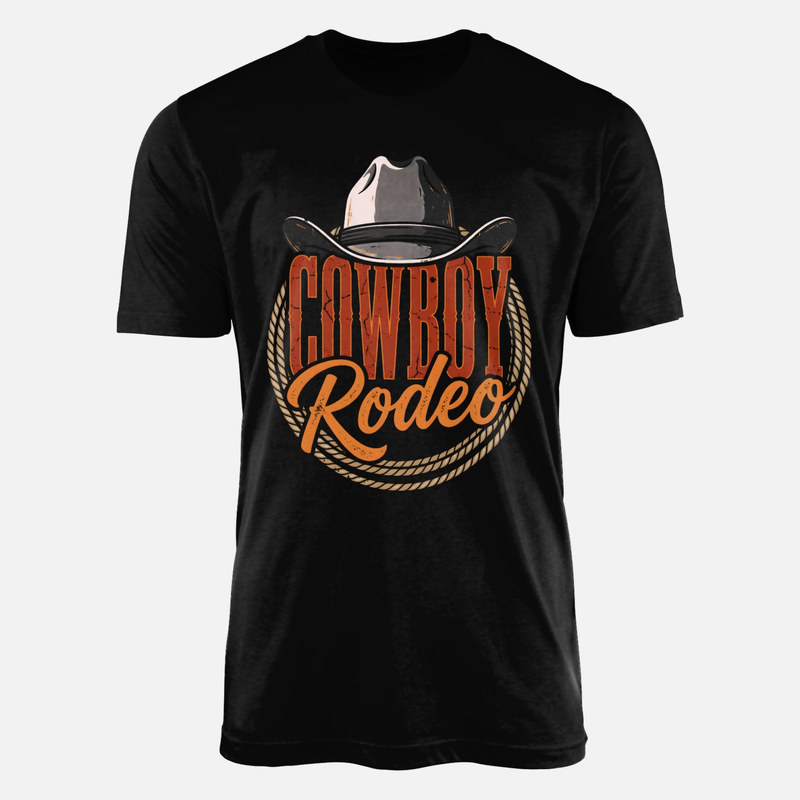 Camisetas: Sombrero y lazo de cowboy rodeo