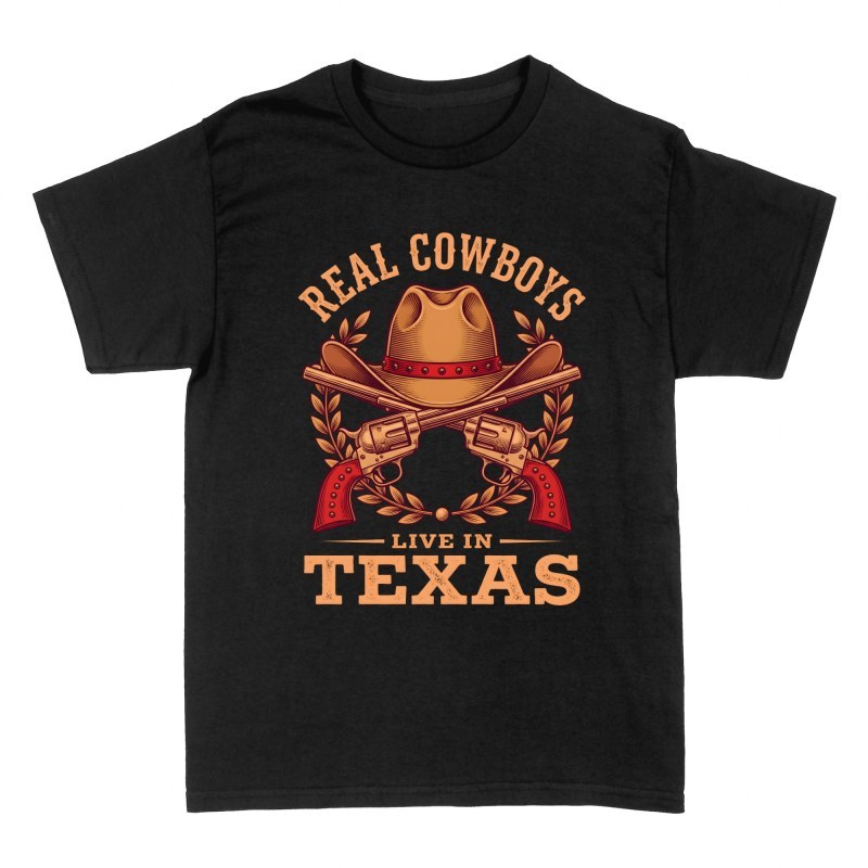 Camisetas: Vaqueros de Texas con rev&oacute;lveres