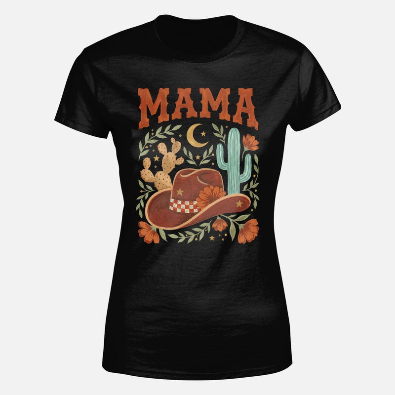 Camisetas: Mam&aacute; vaquera western floral