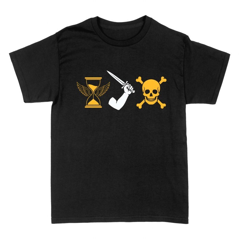 Camisetas: S&iacute;mbolos piratas memento mori