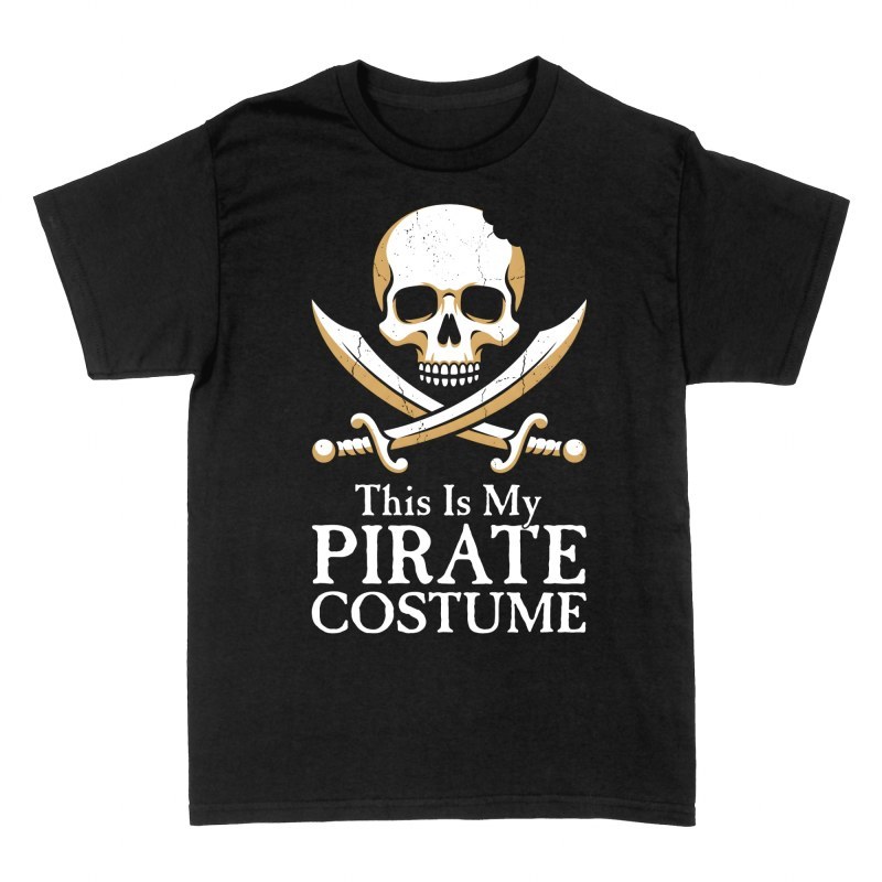 Camisetas: Mi disfraz de pirata calavera y espadas