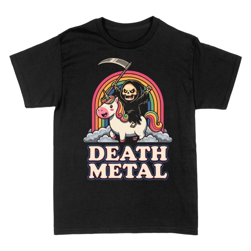 Camisetas: Parca en unicornio y arco&iacute;ris