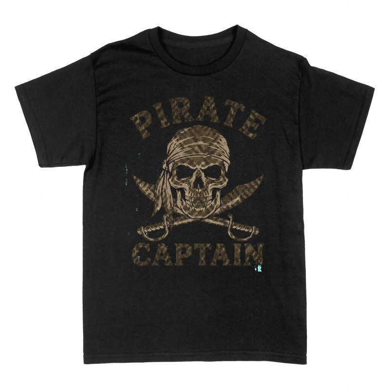Camisetas: Capit&aacute;n pirata sables dorados