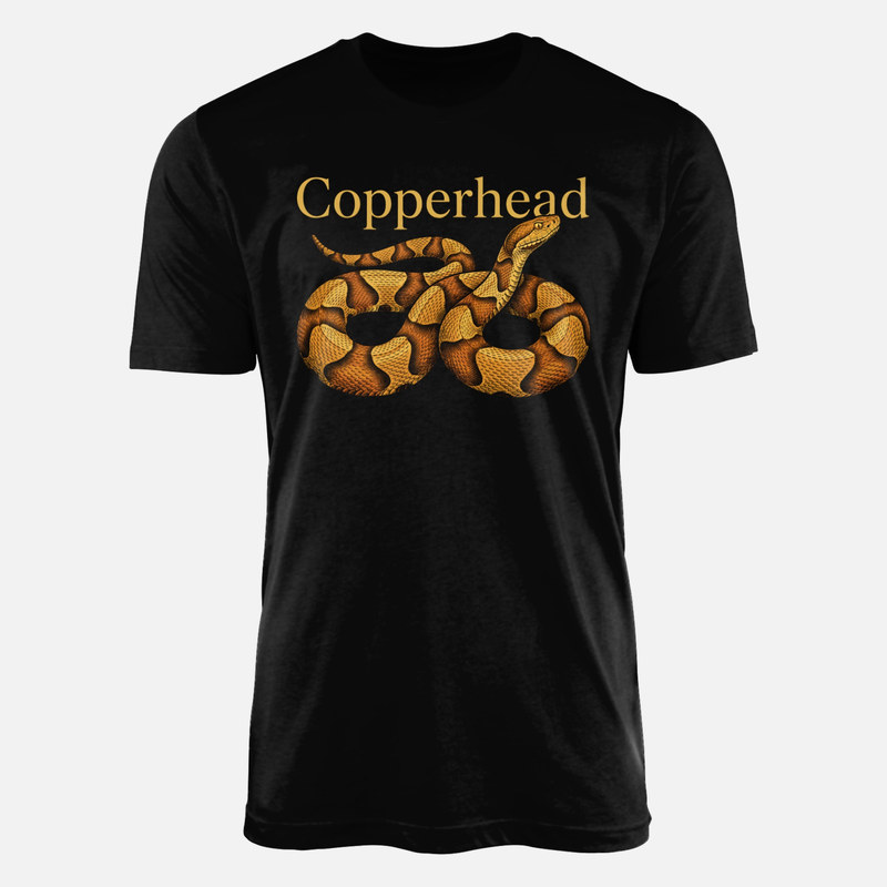 Camisetas: Serpiente cabeza de cobre vintage