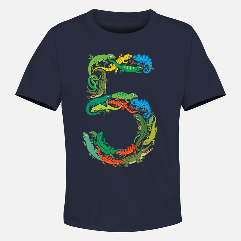 Camisetas: N&uacute;mero 5 de reptiles