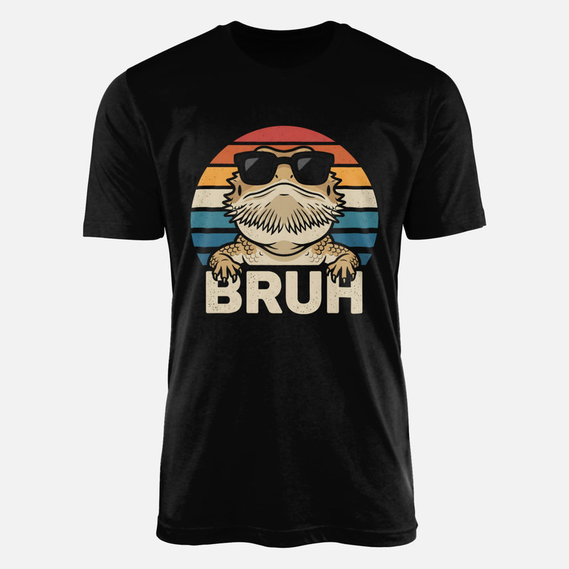 Camisetas: Drag&oacute;n barbudo con gafas retro