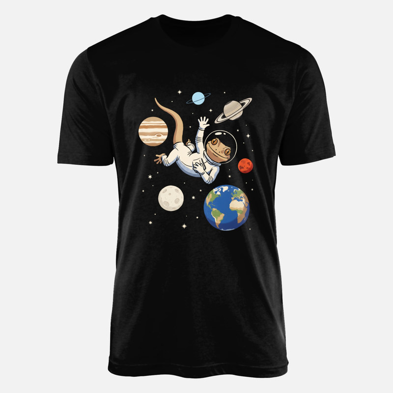 Camisetas: Gecko astronauta en el espacio