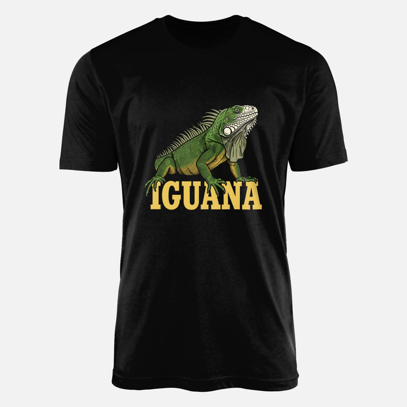 Camisetas: Iguana sobre texto