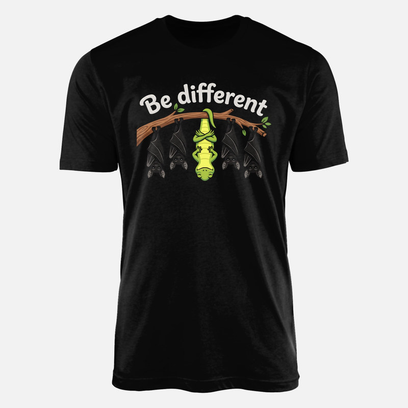 Camisetas: Lagarto entre murci&eacute;lagos s&eacute; diferente