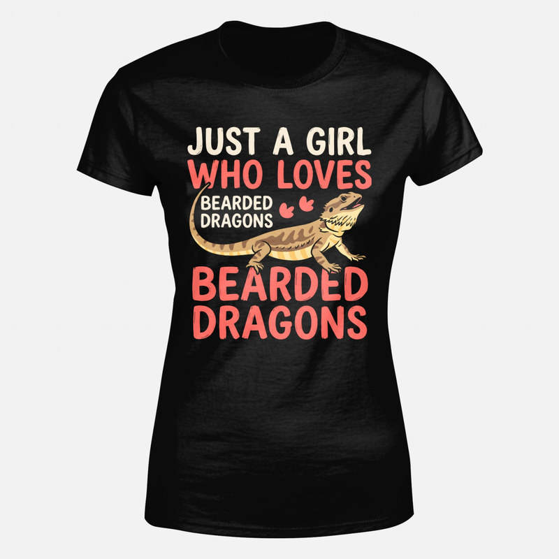 Camisetas: Chica que ama los dragones barbudos