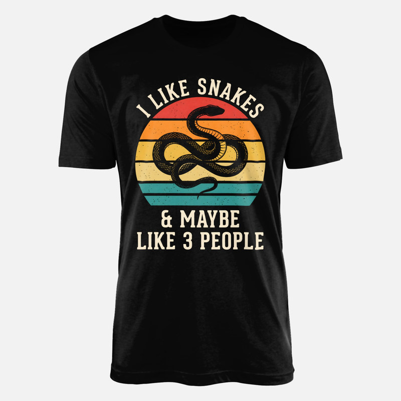 Camisetas: Me gustan las serpientes y poca gente