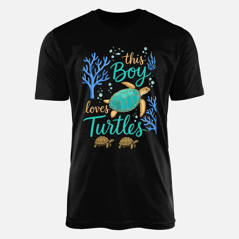 Camisetas: Chico que ama las tortugas