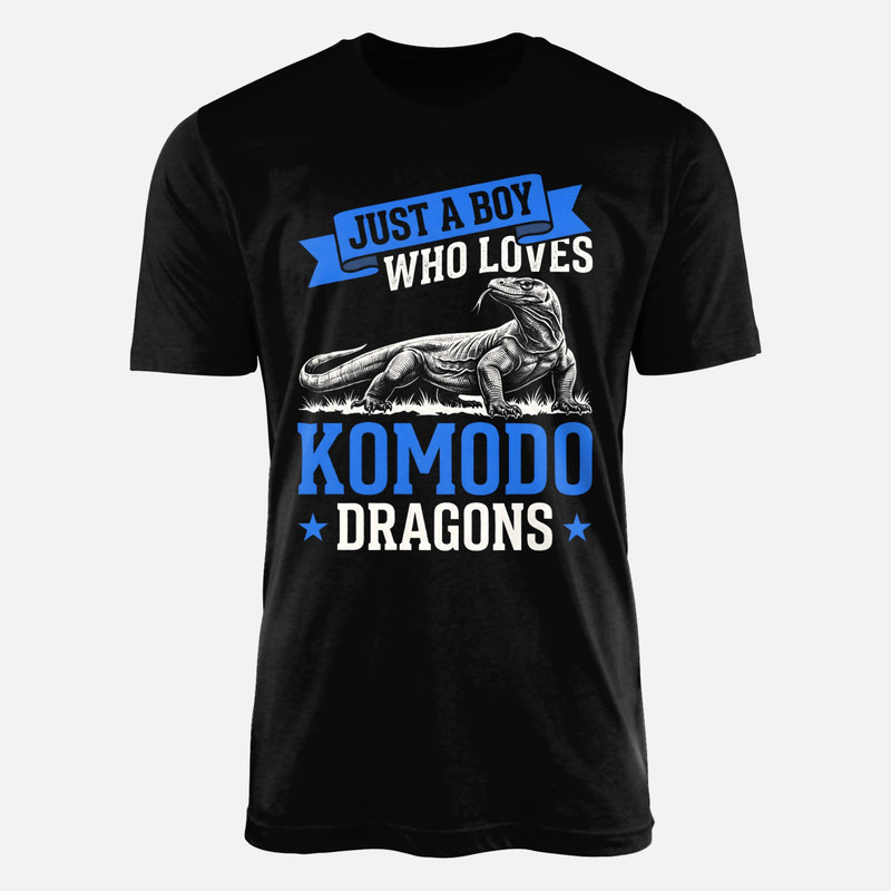 Camisetas: Chico amante de los dragones de Komodo