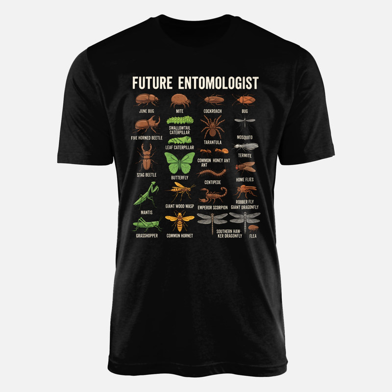 Camisetas: Gu&iacute;a futuro entom&oacute;logo colecci&oacute;n insectos