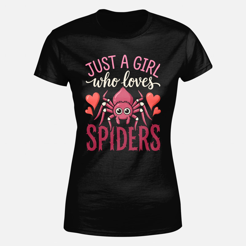 Camisetas: Chica que ama las ara&ntilde;as kawaii