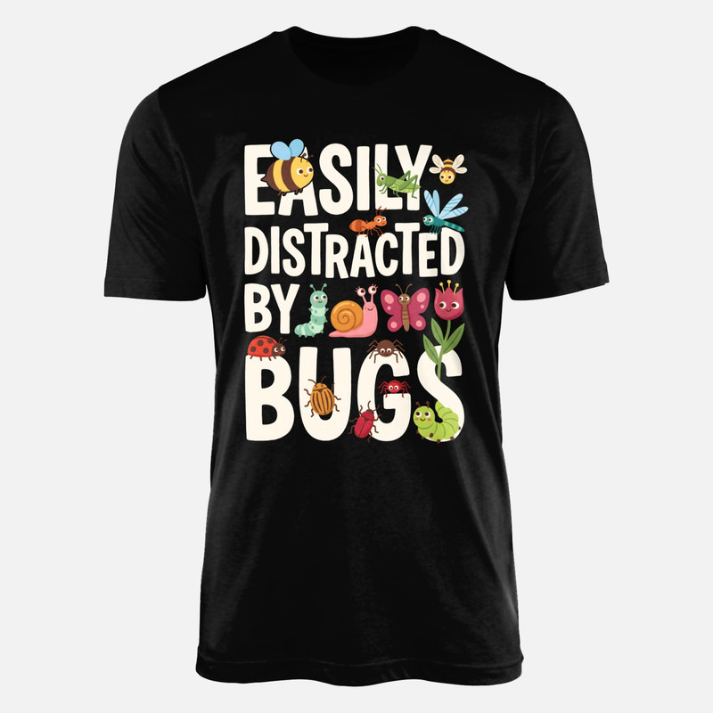 Camisetas: Distra&iacute;do por insectos kawaii