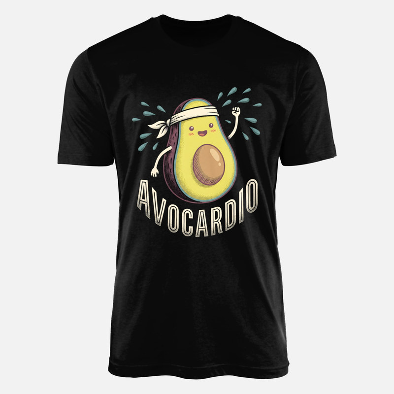 Camisetas: Aguacate haciendo cardio
