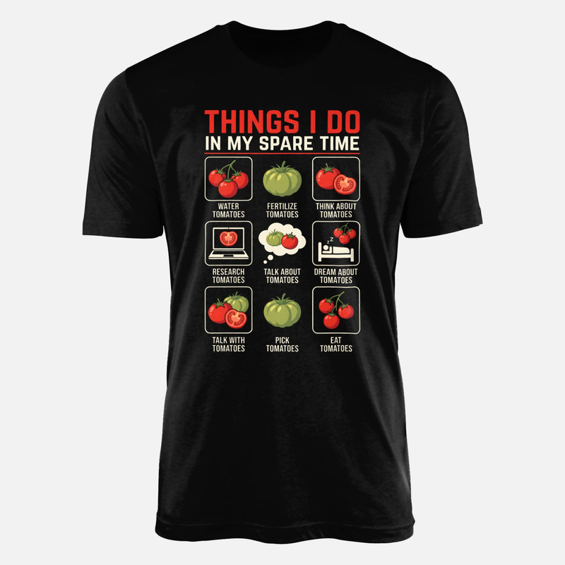 Camisetas: Mi tiempo libre y los tomates